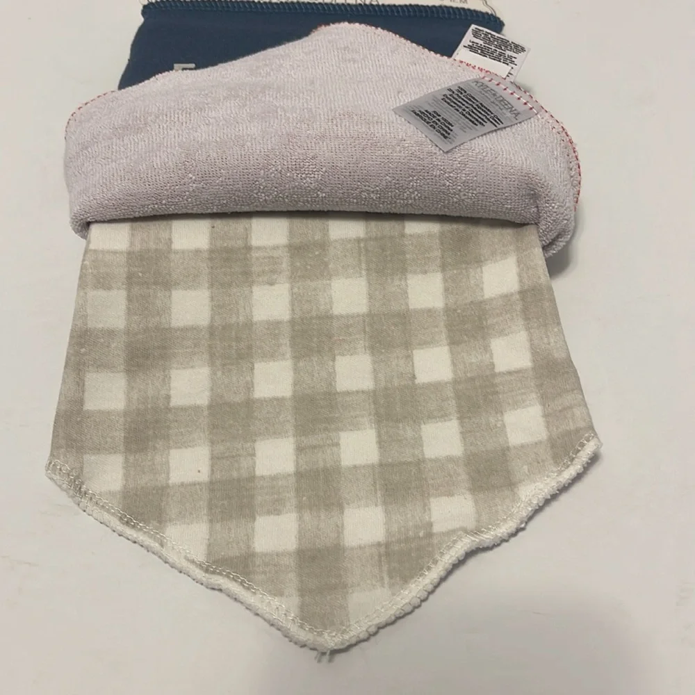 Baby 0-12 Month 5 Pack Football Cotton Bandana Bib Set